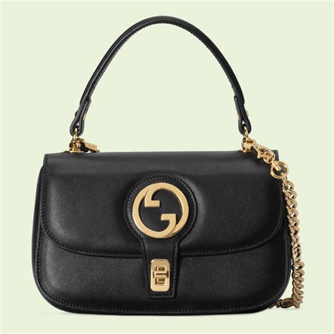 Gucci Blondie small top handle bag in green leather